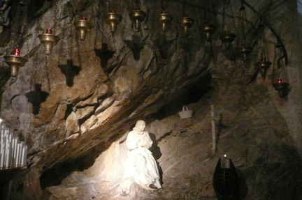 Grotto at Subiaco Italy