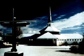 Mount Saviour Chapel in winter